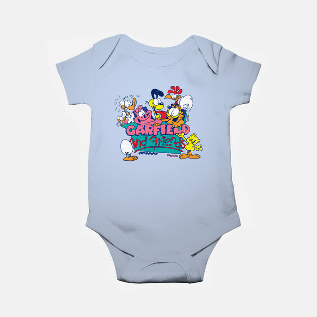 Cat And Friends-Baby-Basic-Onesie-dalethesk8er