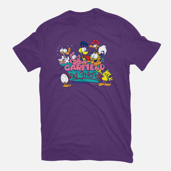 Cat And Friends-Womens-Fitted-Tee-dalethesk8er