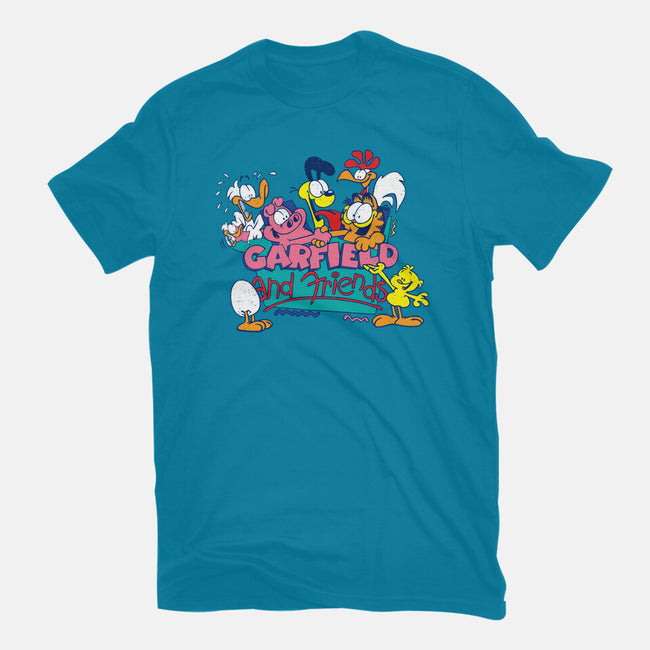 Cat And Friends-Womens-Fitted-Tee-dalethesk8er