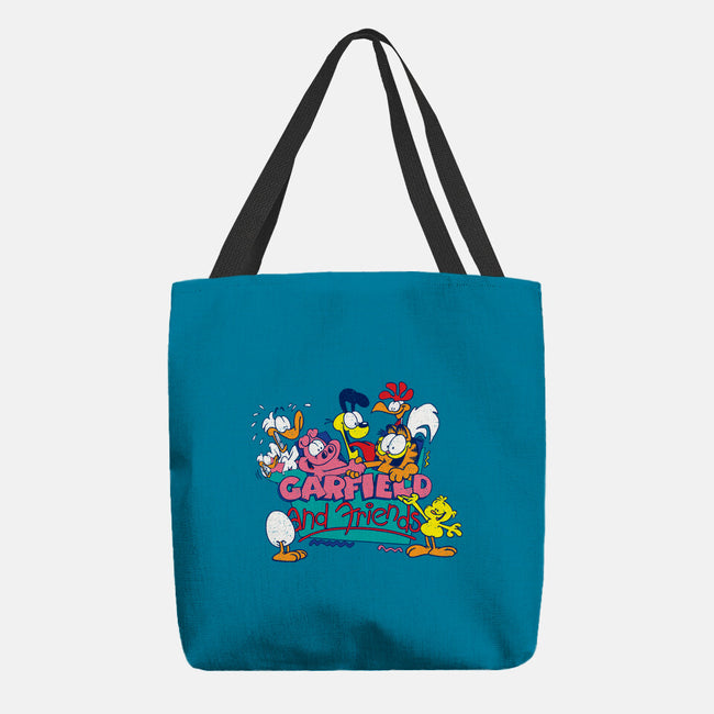 Cat And Friends-None-Basic Tote-Bag-dalethesk8er