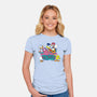 Cat And Friends-Womens-Fitted-Tee-dalethesk8er