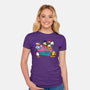 Cat And Friends-Womens-Fitted-Tee-dalethesk8er