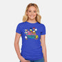 Cat And Friends-Womens-Fitted-Tee-dalethesk8er