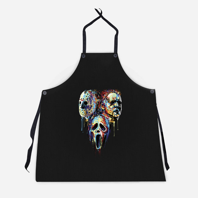 Slashers Painting-Unisex-Kitchen-Apron-zascanauta