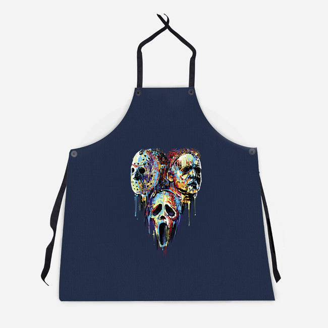 Slashers Painting-Unisex-Kitchen-Apron-zascanauta