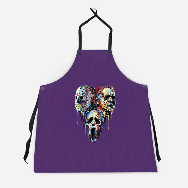 Slashers Painting-Unisex-Kitchen-Apron-zascanauta