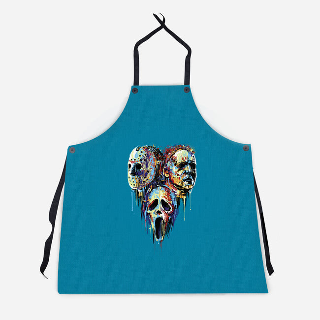 Slashers Painting-Unisex-Kitchen-Apron-zascanauta