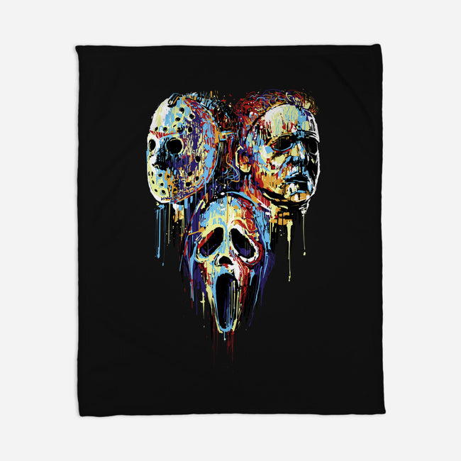 Slashers Painting-None-Fleece-Blanket-zascanauta