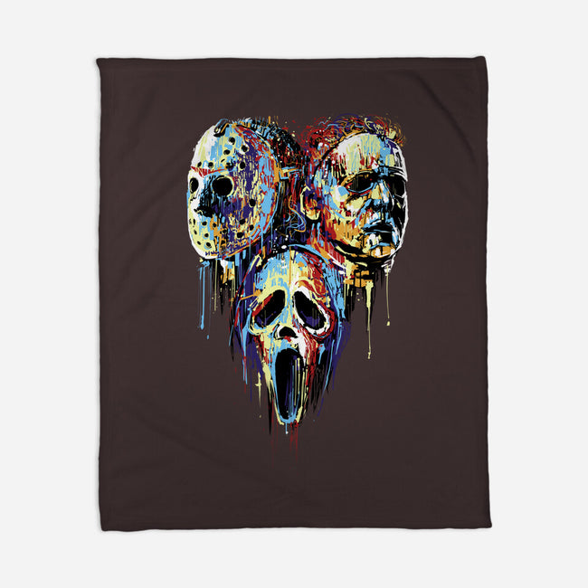 Slashers Painting-None-Fleece-Blanket-zascanauta