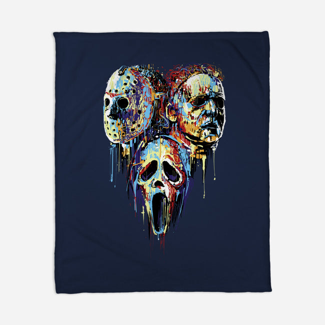 Slashers Painting-None-Fleece-Blanket-zascanauta