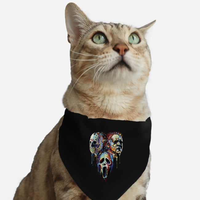 Slashers Painting-Cat-Adjustable-Pet Collar-zascanauta