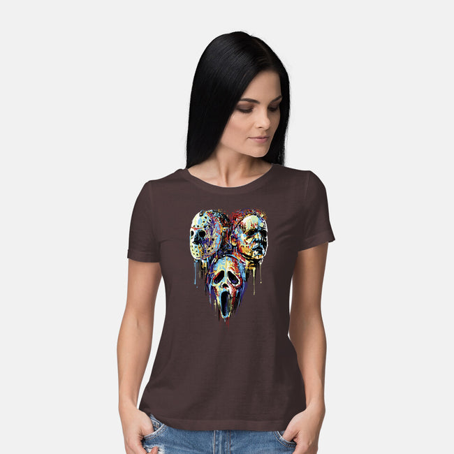 Slashers Painting-Womens-Basic-Tee-zascanauta