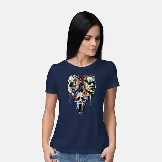 Slashers Painting-Womens-Basic-Tee-zascanauta