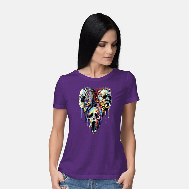 Slashers Painting-Womens-Basic-Tee-zascanauta