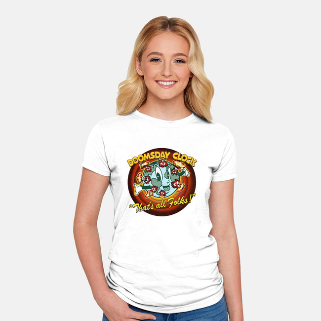 Doomsday Clock-Womens-Fitted-Tee-palmstreet