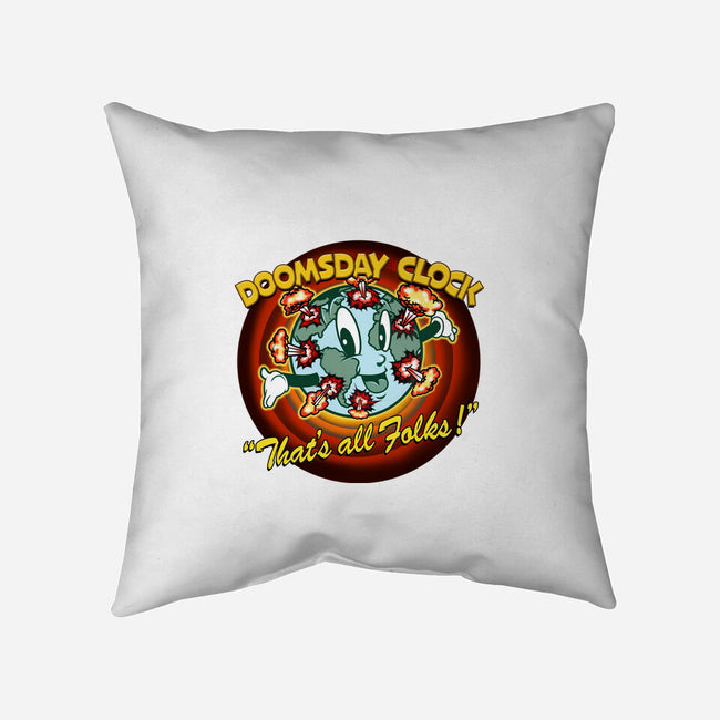 Doomsday Clock-None-Removable Cover-Throw Pillow-palmstreet