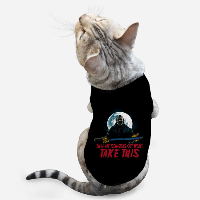 Teenagers Are Out There-Cat-Basic-Pet Tank-AndreusD