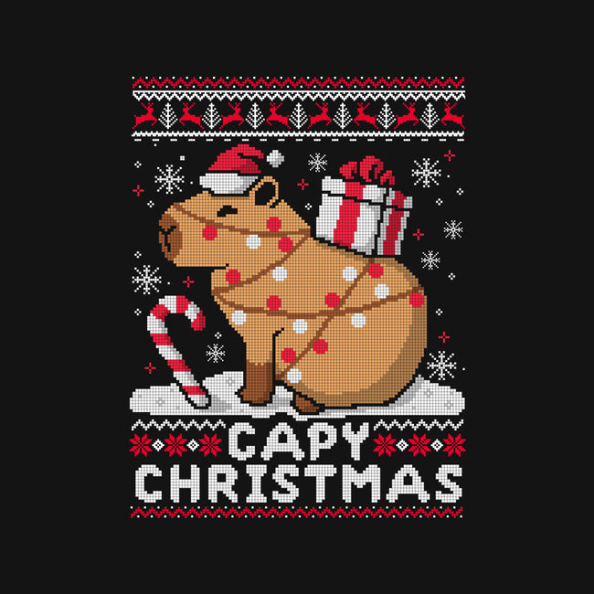 Capy Christmas-Cat-Basic-Pet Tank-NemiMakeit