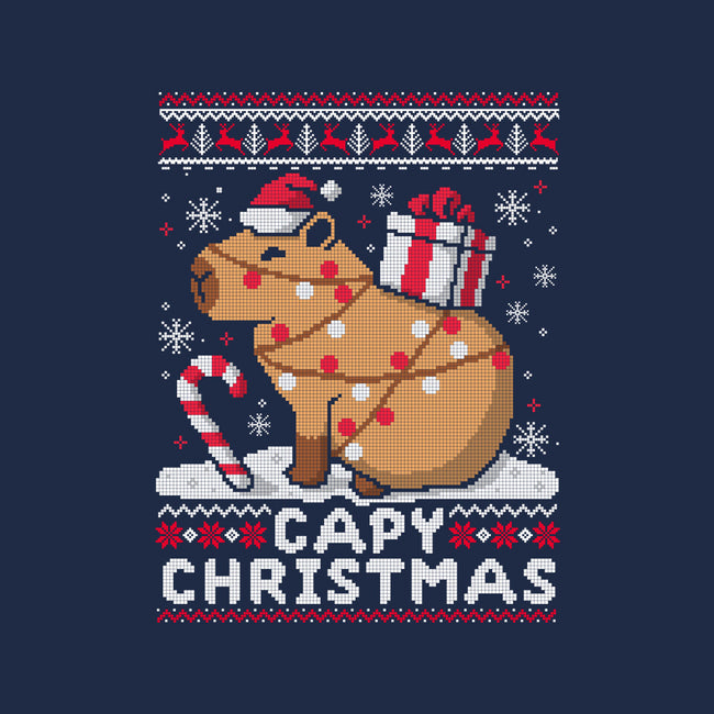 Capy Christmas-Unisex-Basic-Tee-NemiMakeit