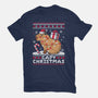 Capy Christmas-Womens-Fitted-Tee-NemiMakeit