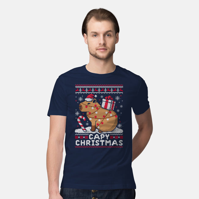 Capy Christmas-Mens-Premium-Tee-NemiMakeit