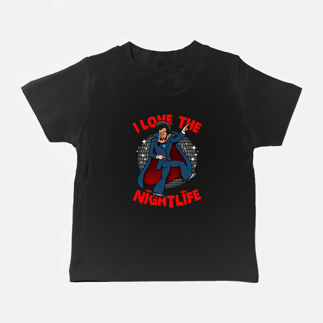 I Love The Nightlife-Baby-Basic-Tee-Boggs Nicolas