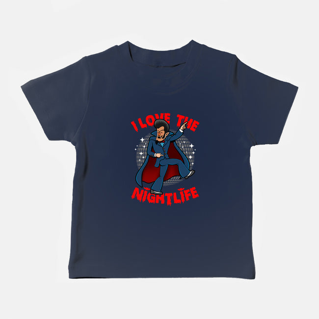 I Love The Nightlife-Baby-Basic-Tee-Boggs Nicolas