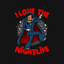 I Love The Nightlife-Womens-Fitted-Tee-Boggs Nicolas