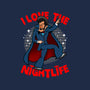 I Love The Nightlife-Womens-Basic-Tee-Boggs Nicolas