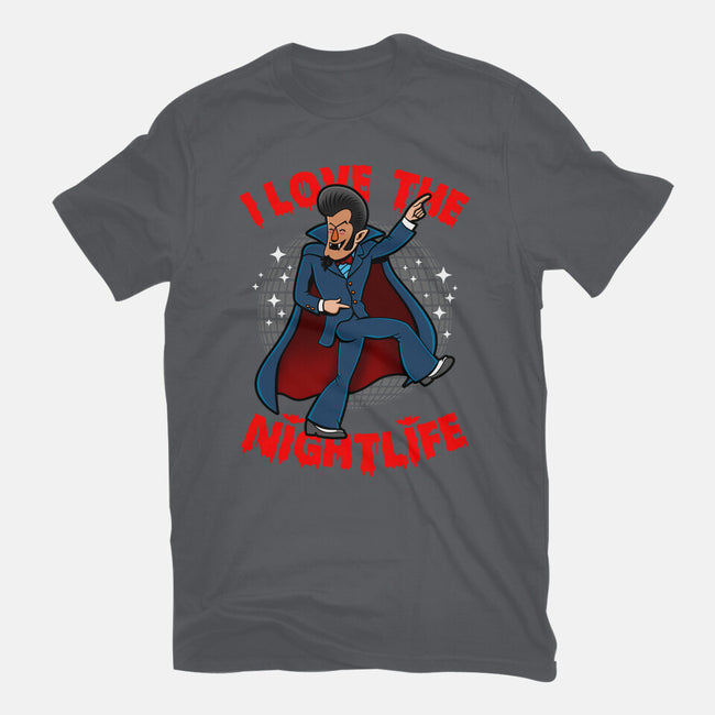 I Love The Nightlife-Womens-Fitted-Tee-Boggs Nicolas