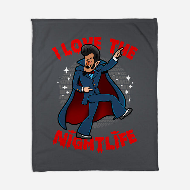 I Love The Nightlife-None-Fleece-Blanket-Boggs Nicolas