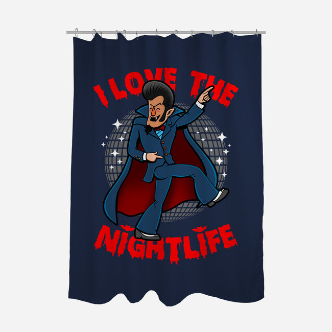 I Love The Nightlife-None-Polyester-Shower Curtain-Boggs Nicolas