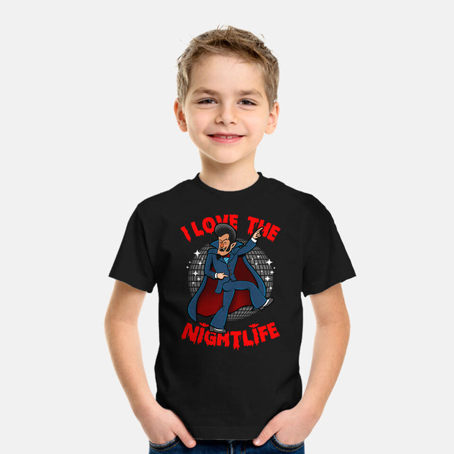 I Love The Nightlife-Youth-Basic-Tee-Boggs Nicolas