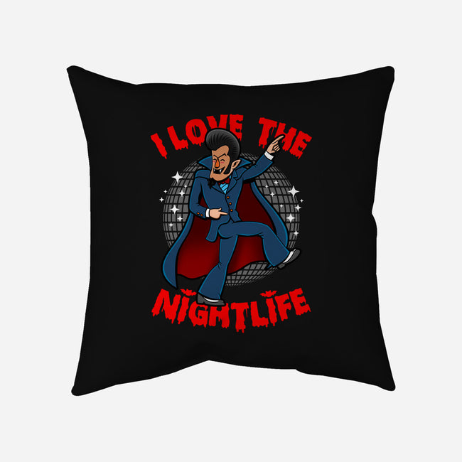 I Love The Nightlife-None-Removable Cover-Throw Pillow-Boggs Nicolas