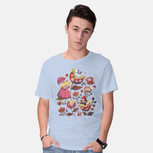 The Princess And The Plumber-Mens-Basic-Tee-Gemma Roman