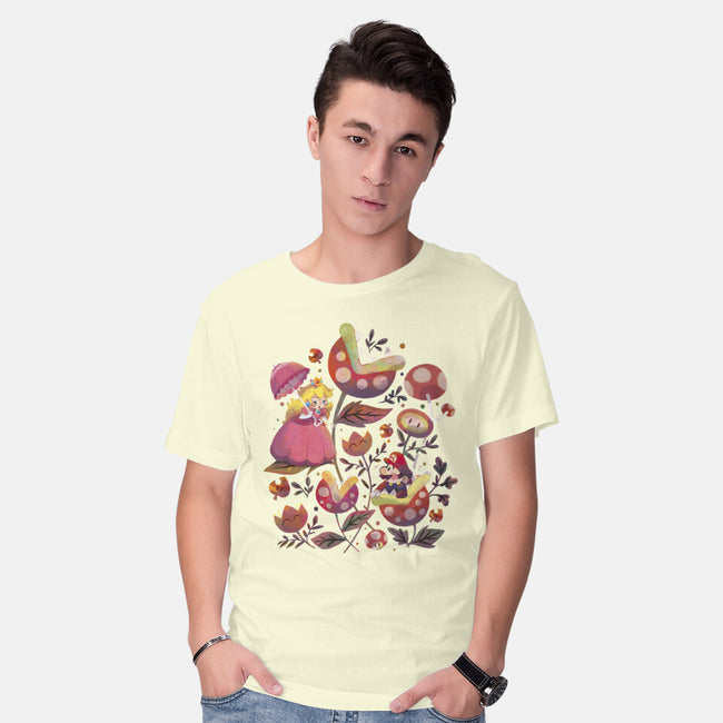 The Princess And The Plumber-Mens-Basic-Tee-Gemma Roman