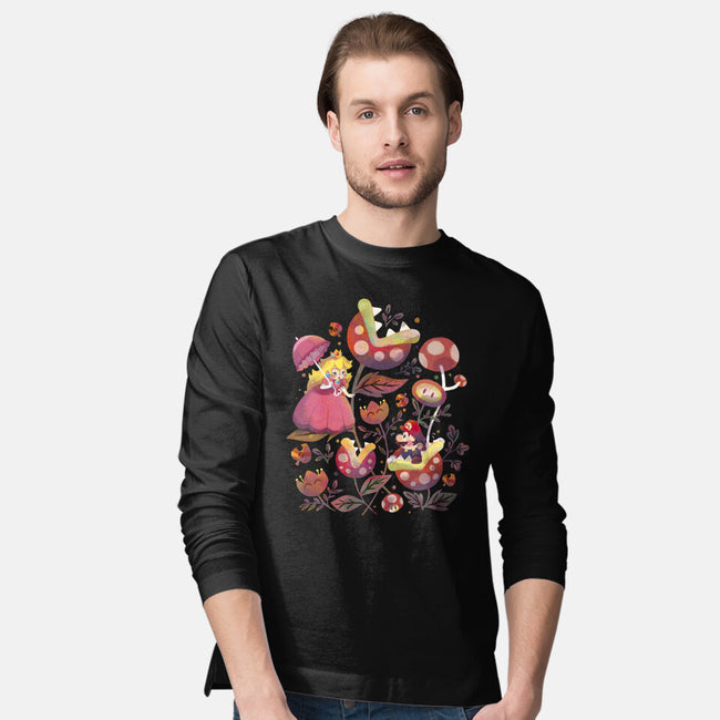 The Princess And The Plumber-Mens-Long Sleeved-Tee-Gemma Roman