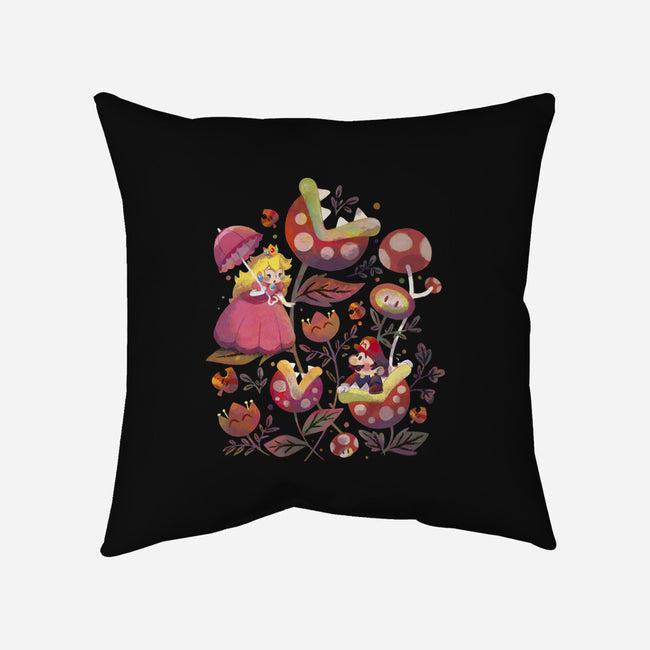 The Princess And The Plumber-None-Removable Cover-Throw Pillow-Gemma Roman