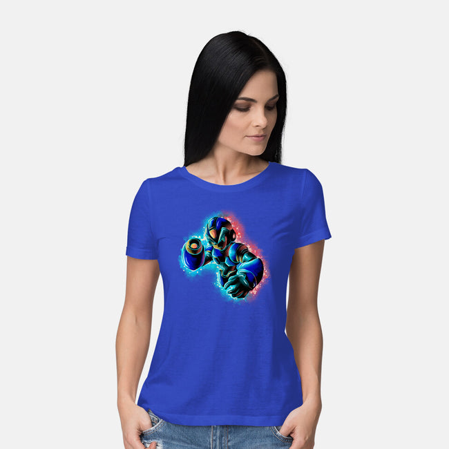 Mega Neon-Womens-Basic-Tee-nickzzarto