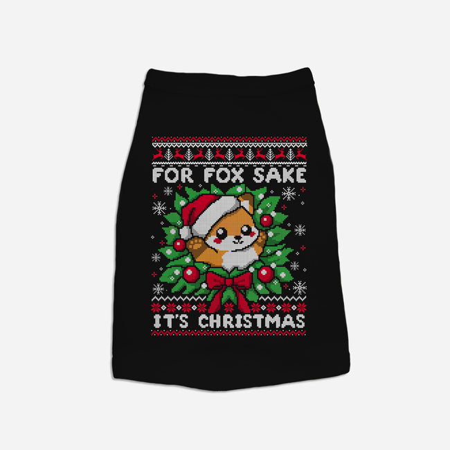 For Fox Sake It's Christmas-Cat-Basic-Pet Tank-NemiMakeit