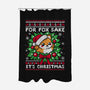 For Fox Sake It's Christmas-None-Polyester-Shower Curtain-NemiMakeit