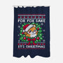 For Fox Sake It's Christmas-None-Polyester-Shower Curtain-NemiMakeit