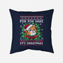 For Fox Sake It's Christmas-None-Removable Cover-Throw Pillow-NemiMakeit