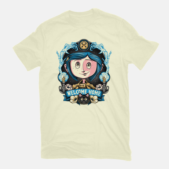 Welcome Home Coraline-Mens-Premium-Tee-momma_gorilla