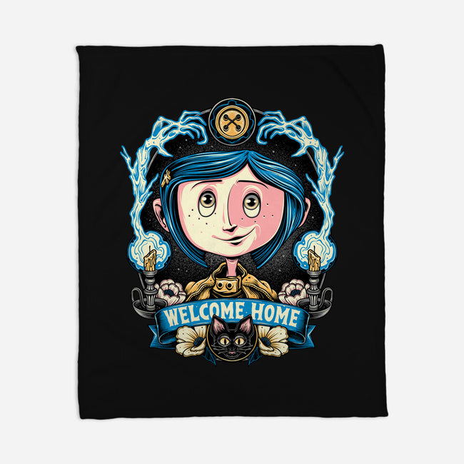 Welcome Home Coraline-None-Fleece-Blanket-momma_gorilla