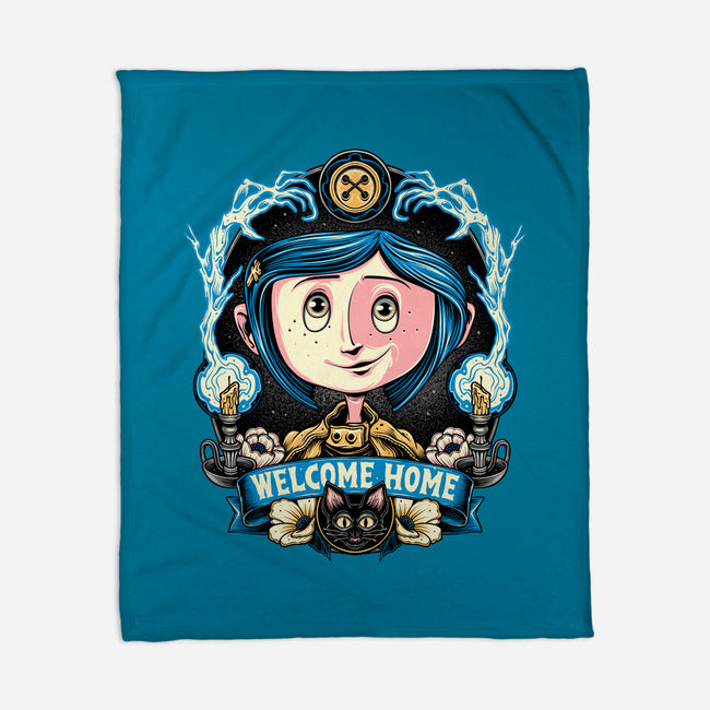 Welcome Home Coraline-None-Fleece-Blanket-momma_gorilla