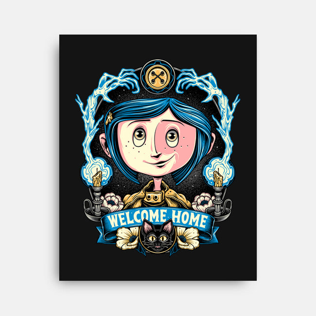 Welcome Home Coraline-None-Stretched-Canvas-momma_gorilla