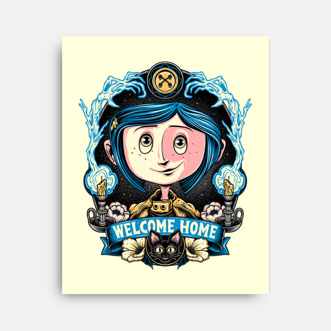 Welcome Home Coraline-None-Stretched-Canvas-momma_gorilla