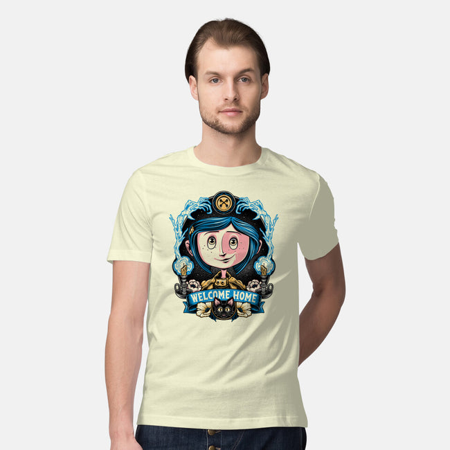 Welcome Home Coraline-Mens-Premium-Tee-momma_gorilla