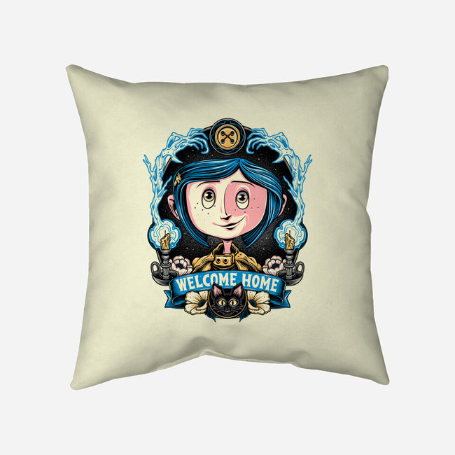 Welcome Home Coraline-None-Removable Cover w Insert-Throw Pillow-momma_gorilla